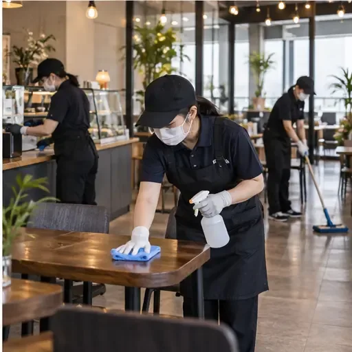 은평구 카페청소 바닥과 영업 동선은 끈적임 없이 깔끔하게