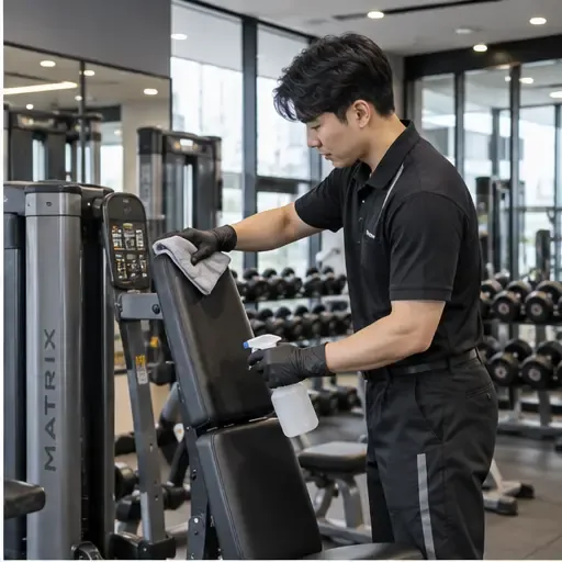 도봉구 헬스장청소 운동기구와 손잡이 접촉면을 위생적으로