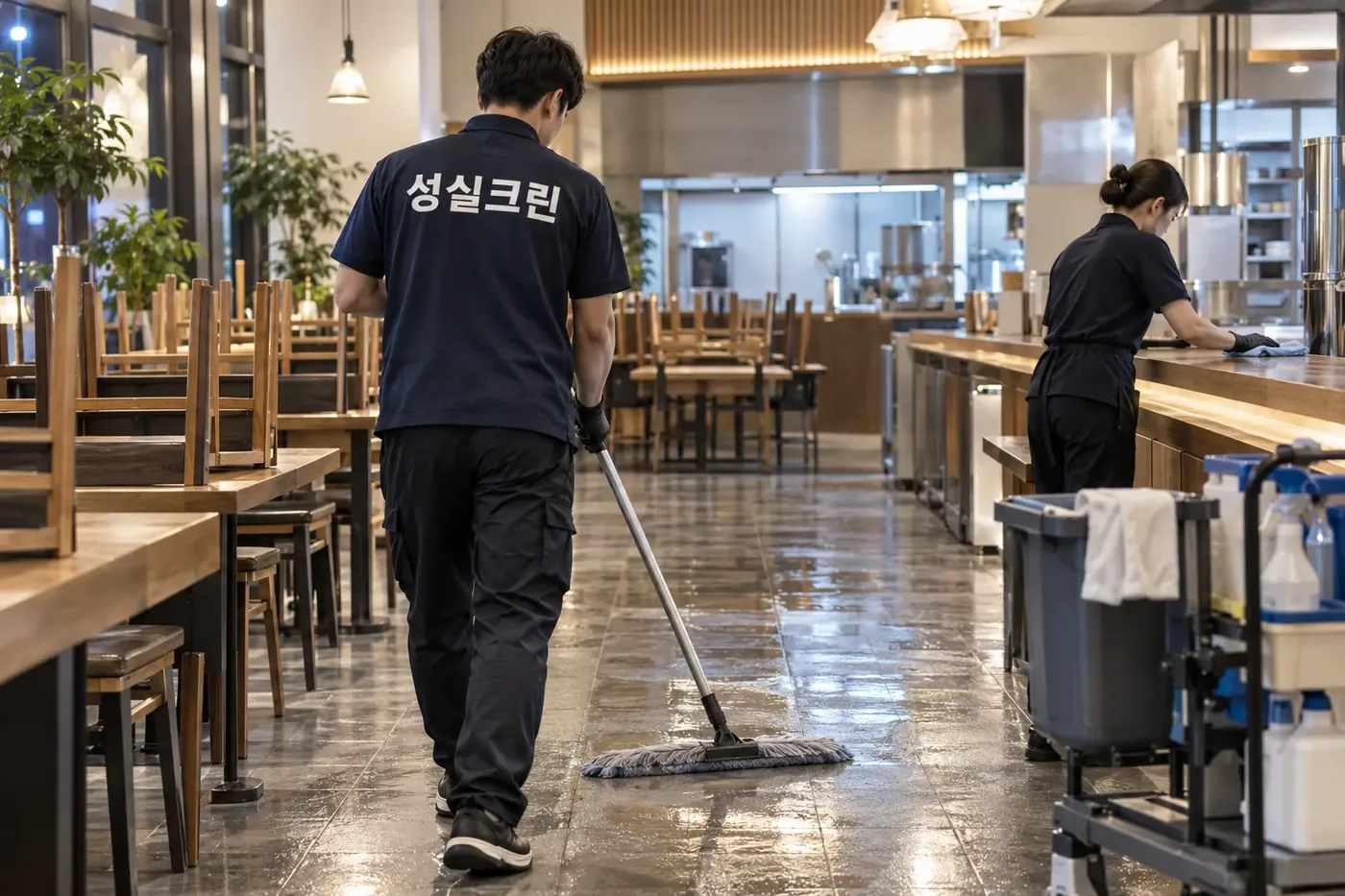성실크린 구로구 업소청소 현장