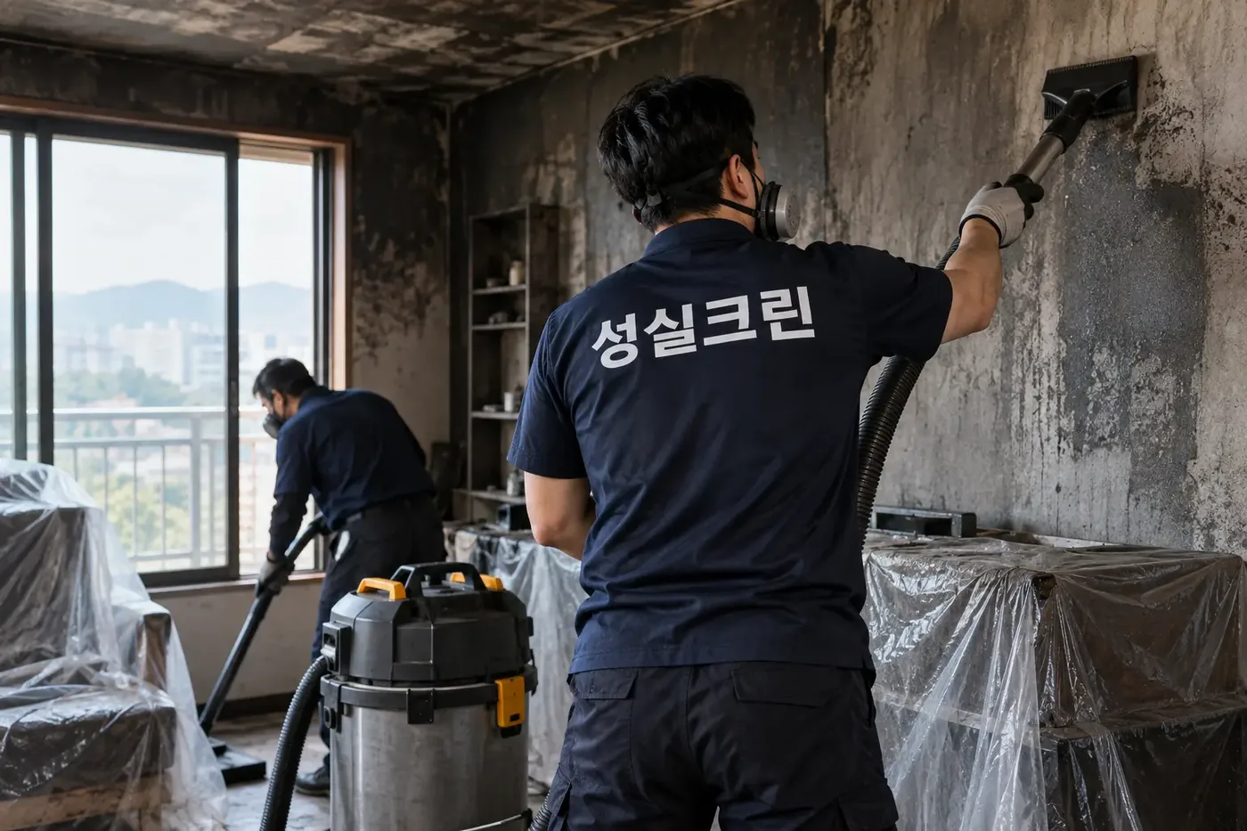 성실크린 대구 화재청소 현장