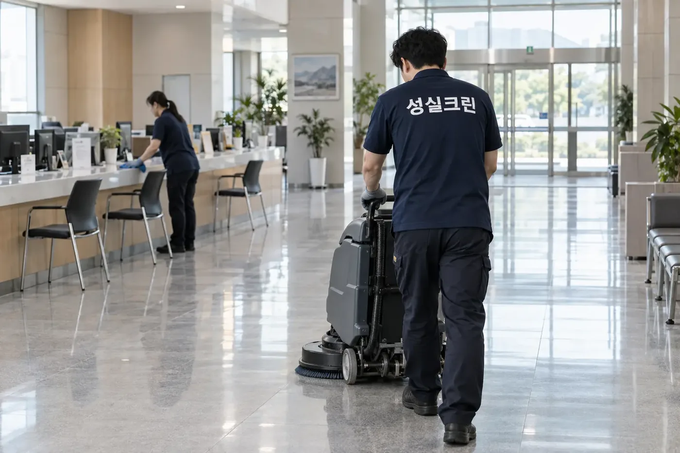 성실크린 부산 관공서청소·학교청소 현장