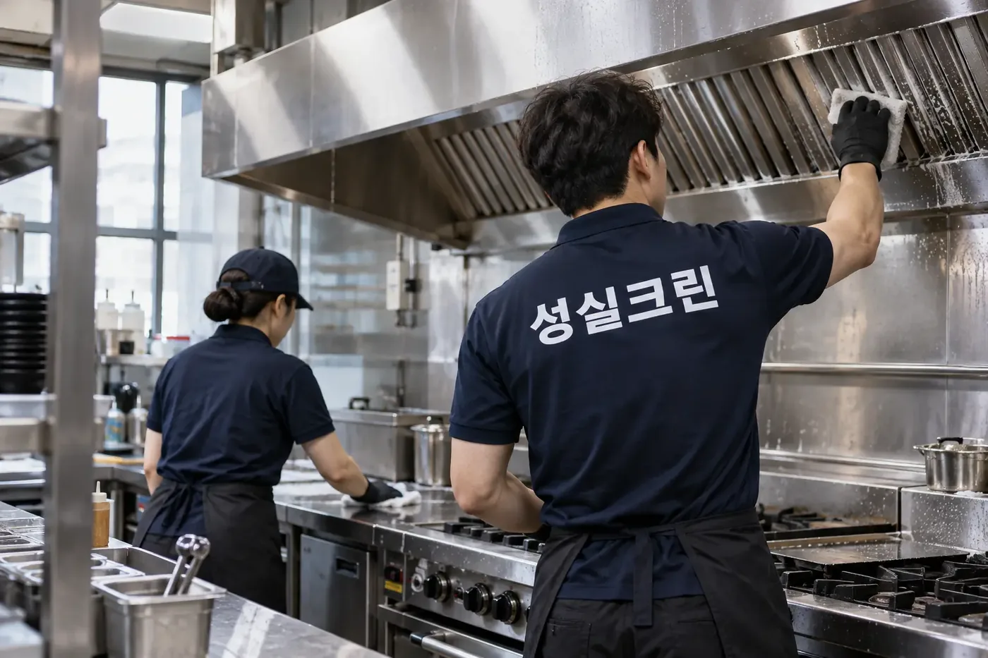 성실크린 대구중구 식당청소 현장