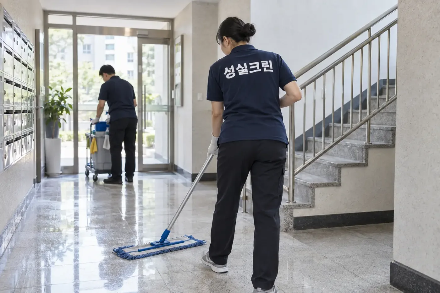 성실크린 금천구 빌라청소 현장